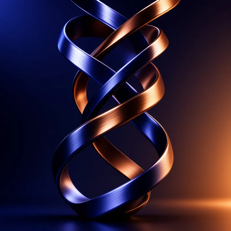 Intertwined Metallic Ribbons
