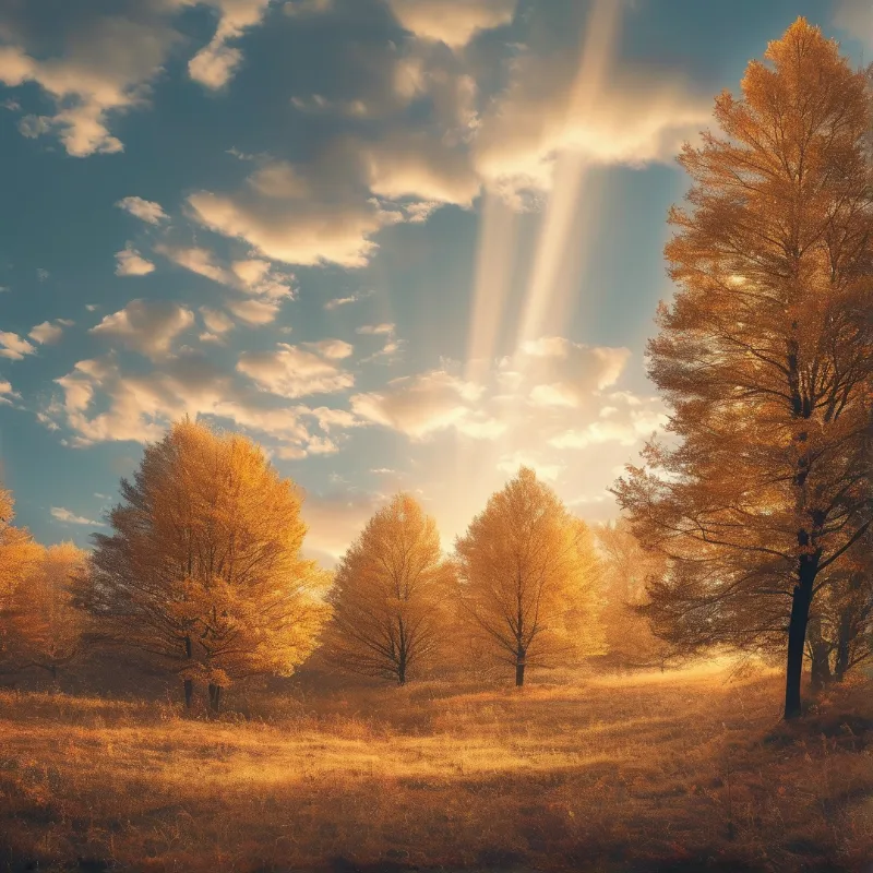 Golden Autumn Landscape