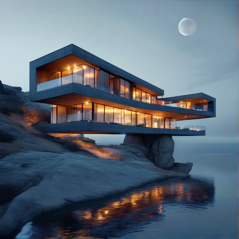 Modern Cliffside Villa