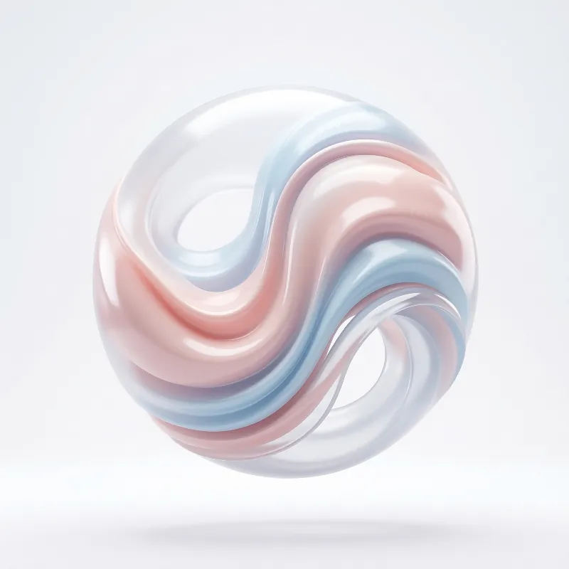 Abstract Glossy 3D Object