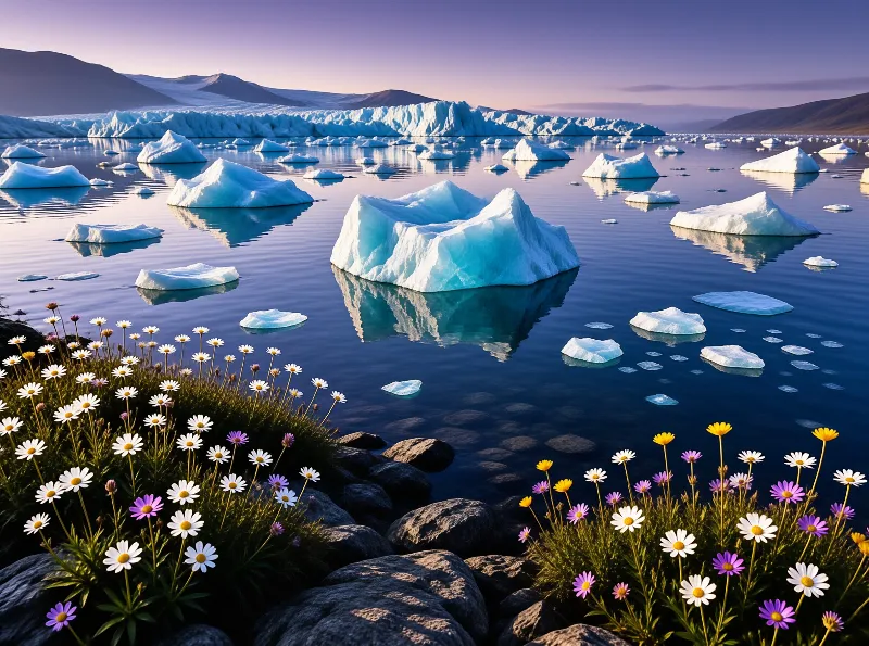 Icebergs and Wildflowers