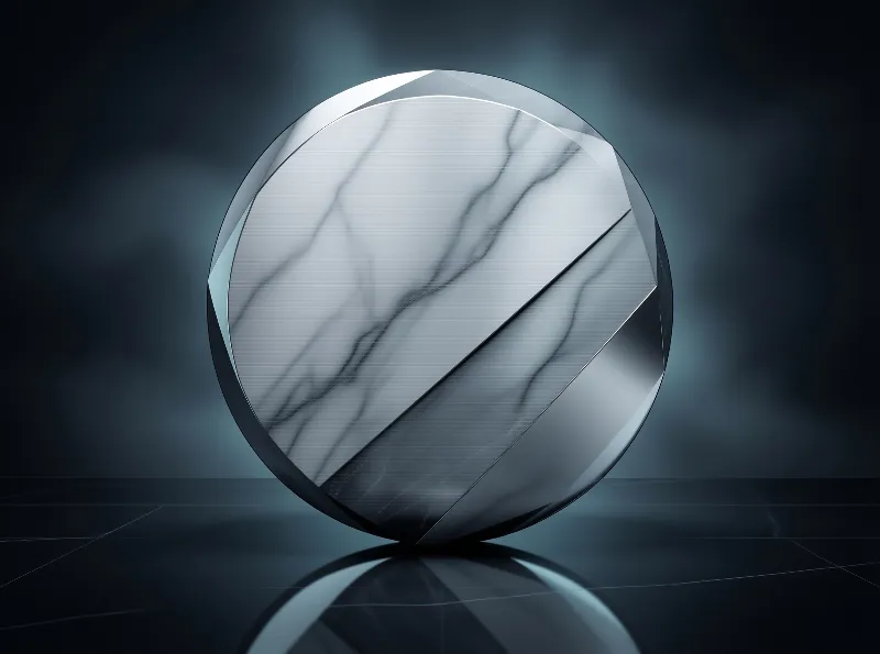 Metallic Marble Sphere