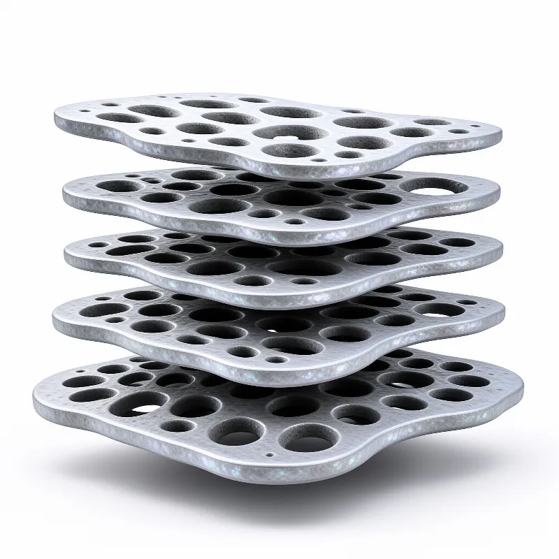 Stack of Perforated Gaskets