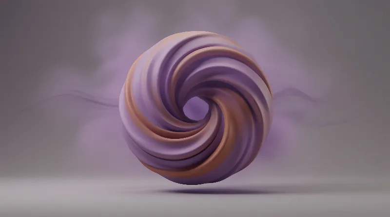 Swirling Marbled Abstract Orb