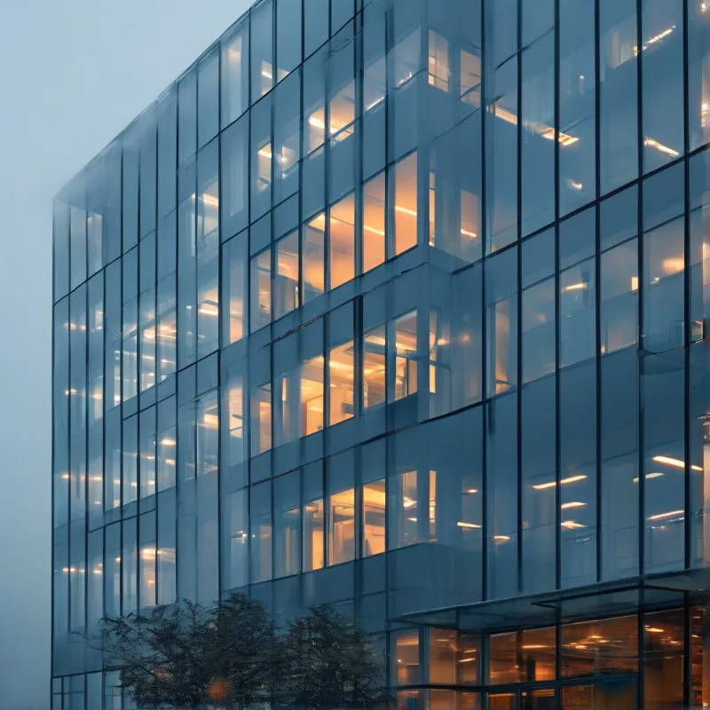 Modern Glass Office Building