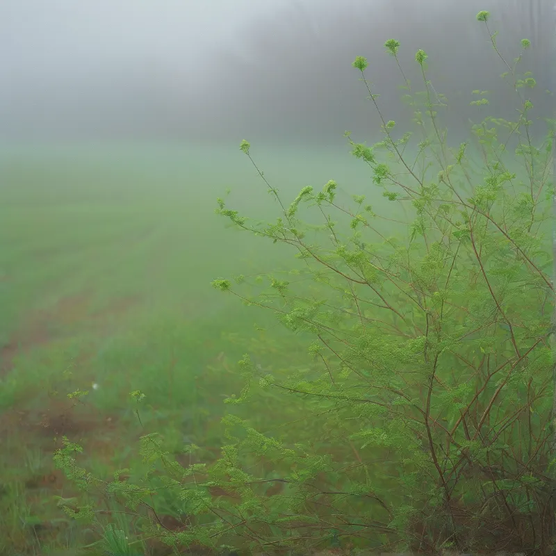 Misty Green Landscape