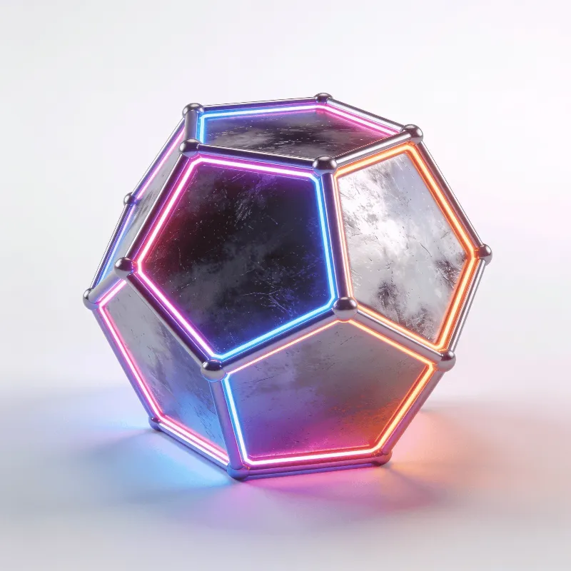 Neon Dodecahedron