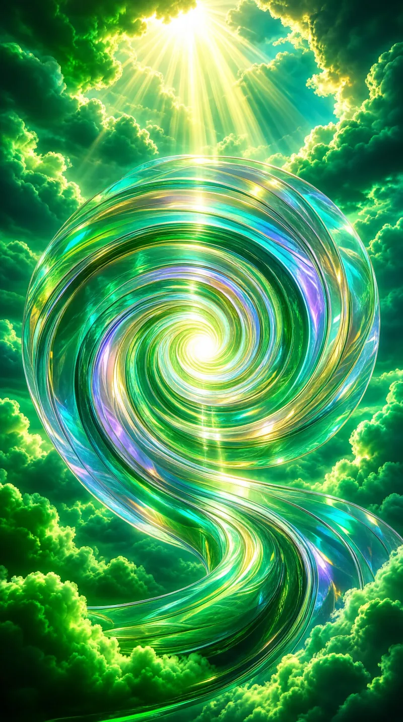 Iridescent Cloud Vortex