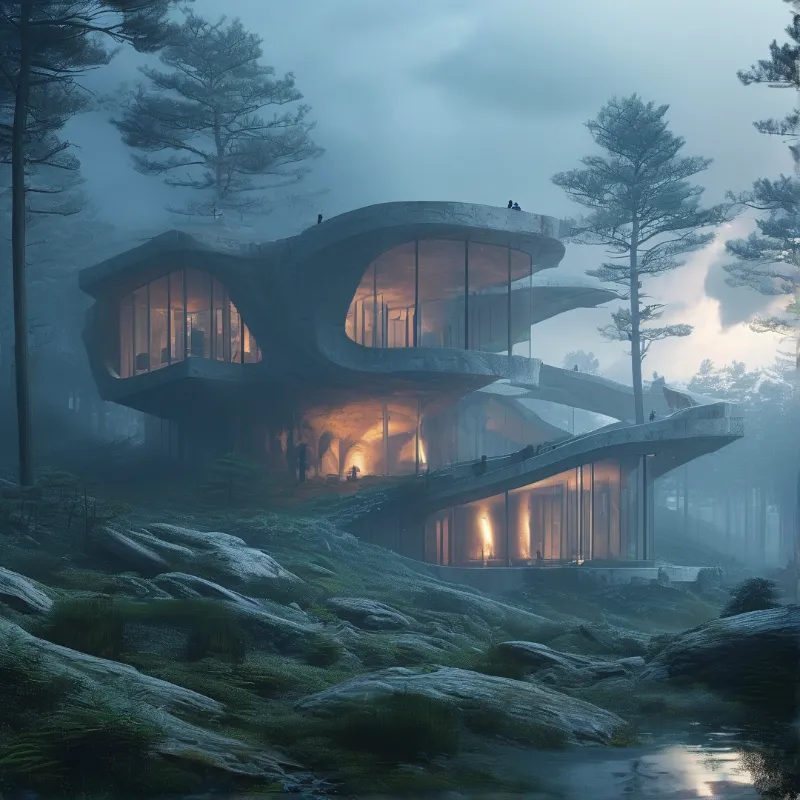Futuristic Forest Villa