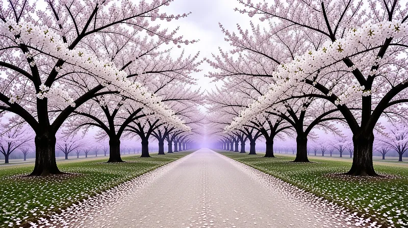 Cherry Blossom Pathway