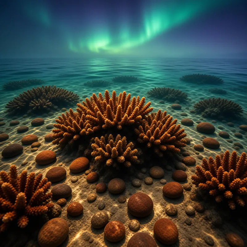 Underwater Aurora View