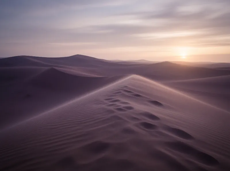 Desert Dunes at Sunset