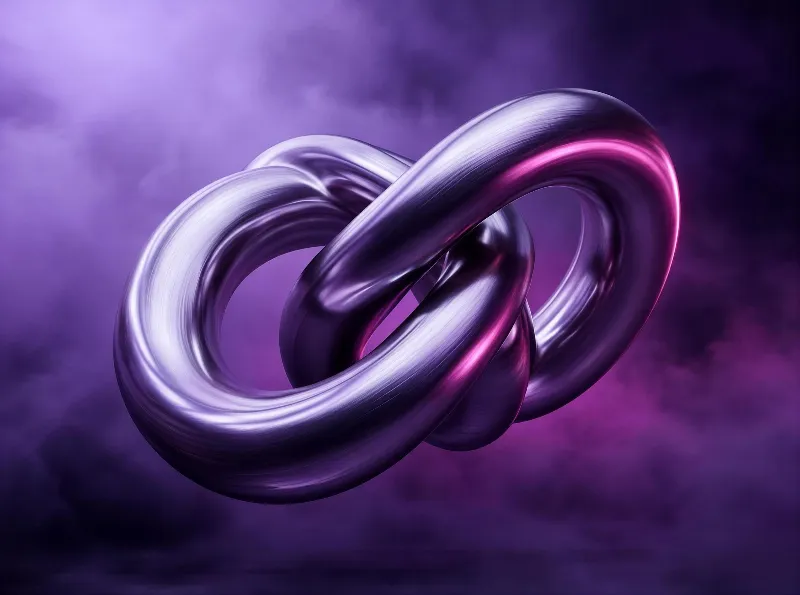 Metallic Knot Abstract