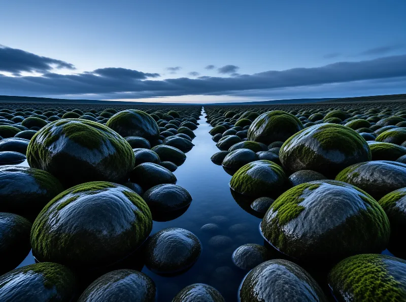 Twilight Moss Stone Path