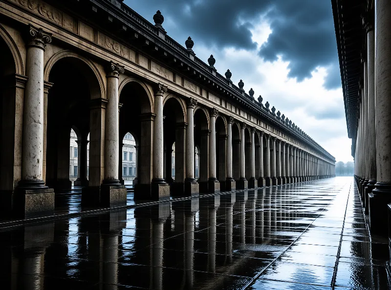 Moody Classical Colonnade