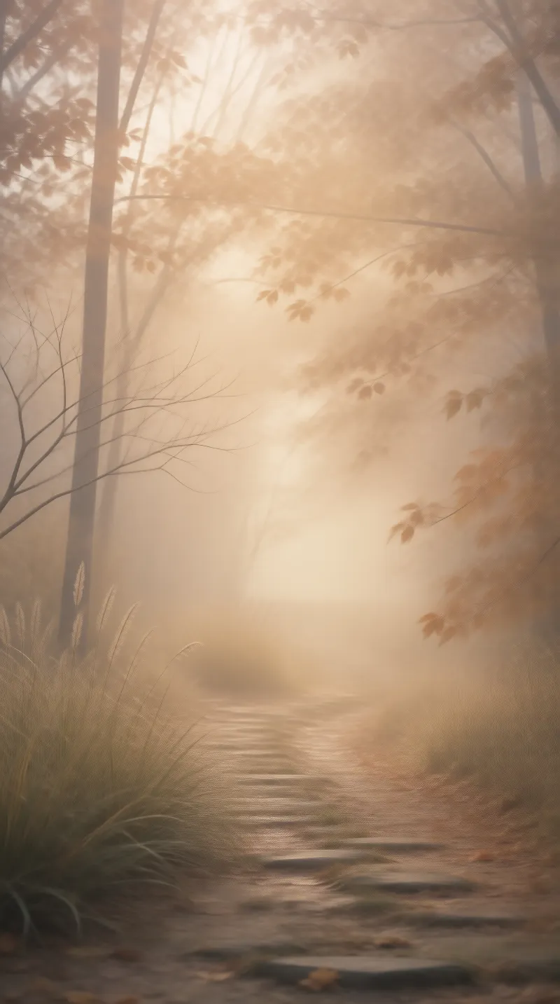 Misty Forest Path