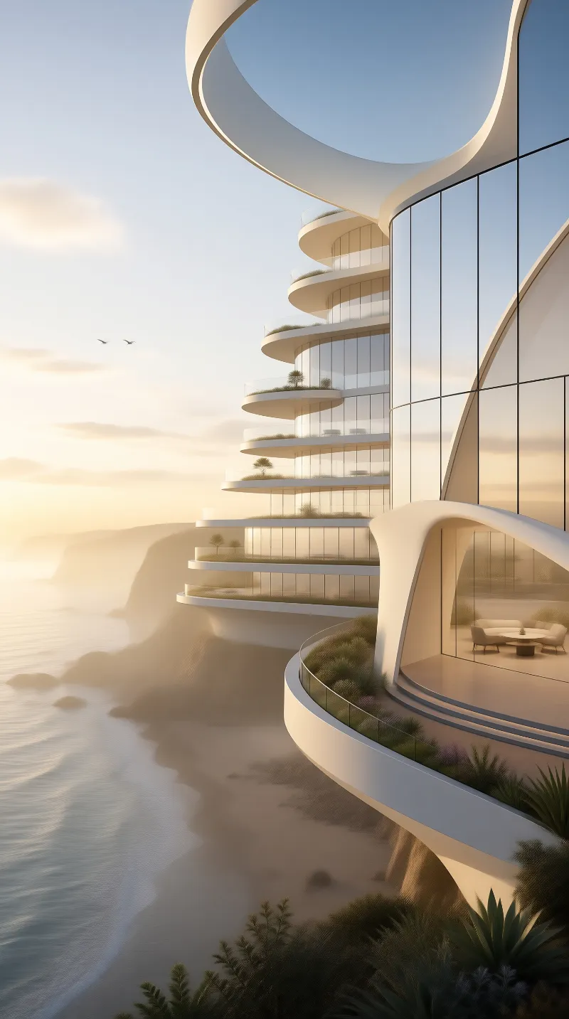 Futuristic Coastal Retreat