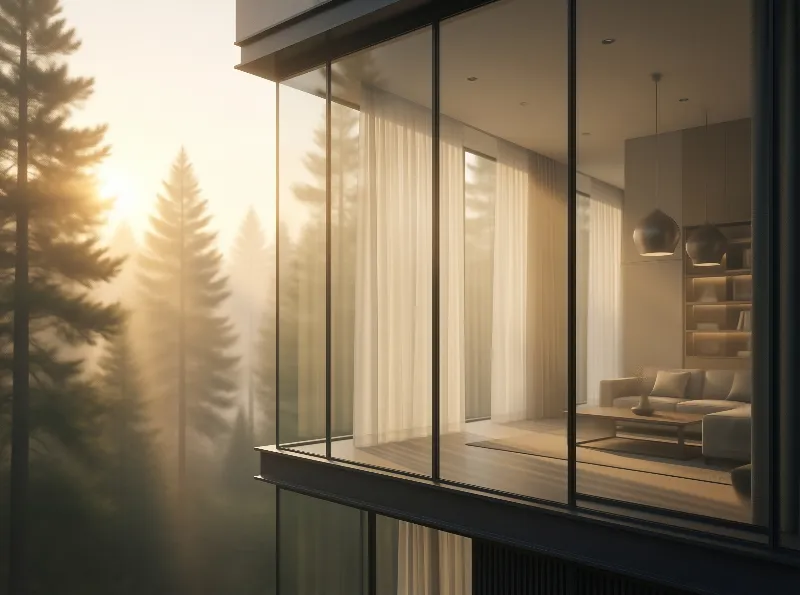 Modern House with Forest View