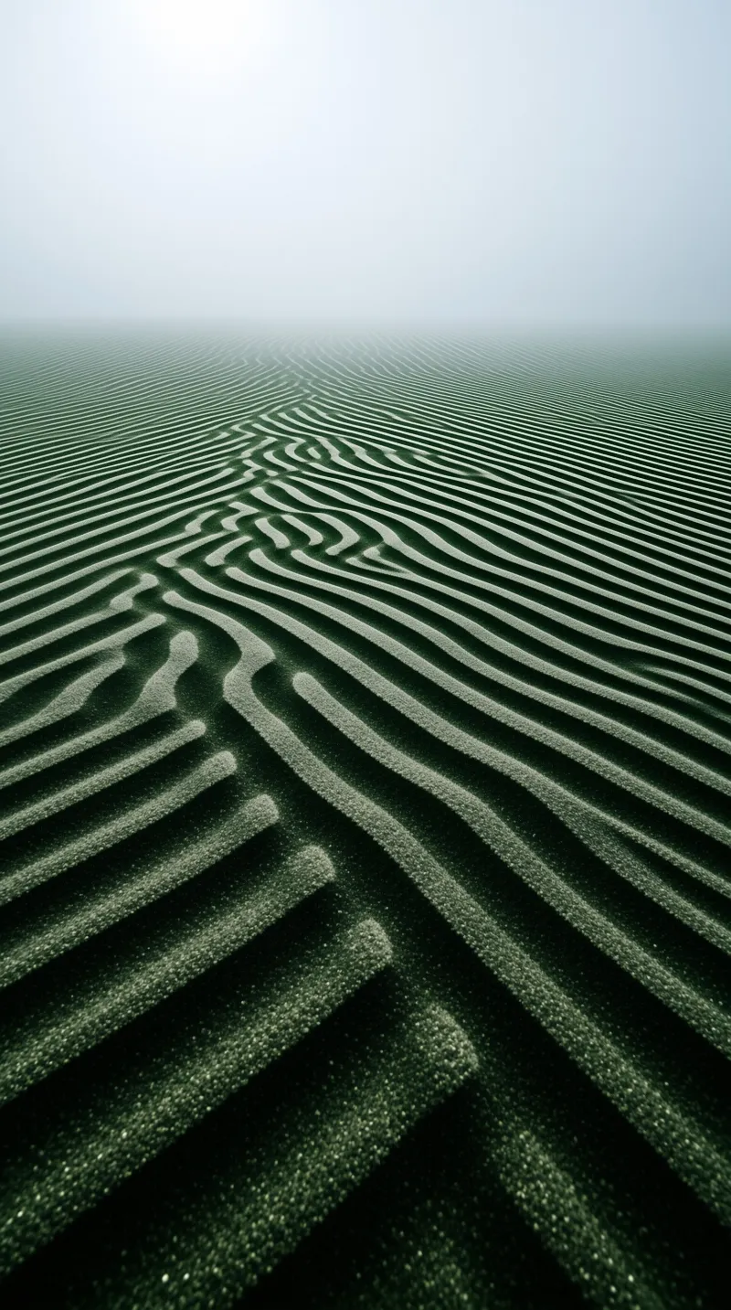 Rhythmic Sand Dune Patterns
