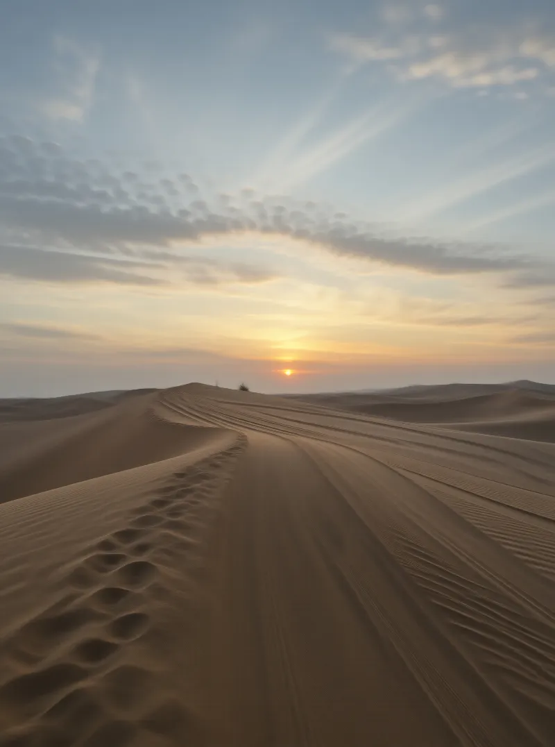 Desert Dunes at Sunset