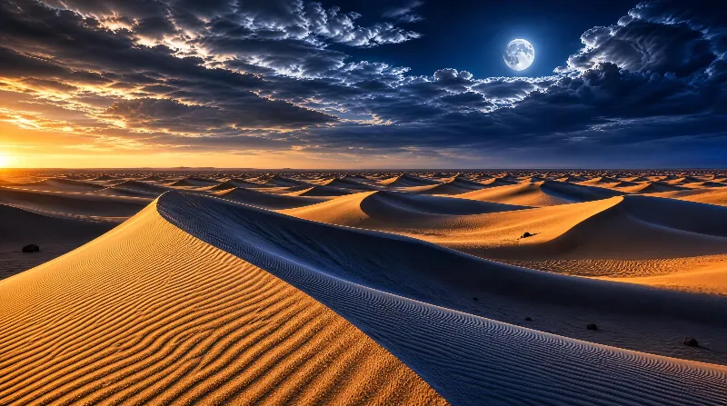 Desert Dunes at Twilight