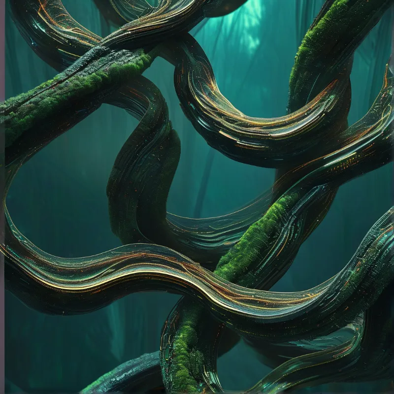 Mossy Twisted Roots