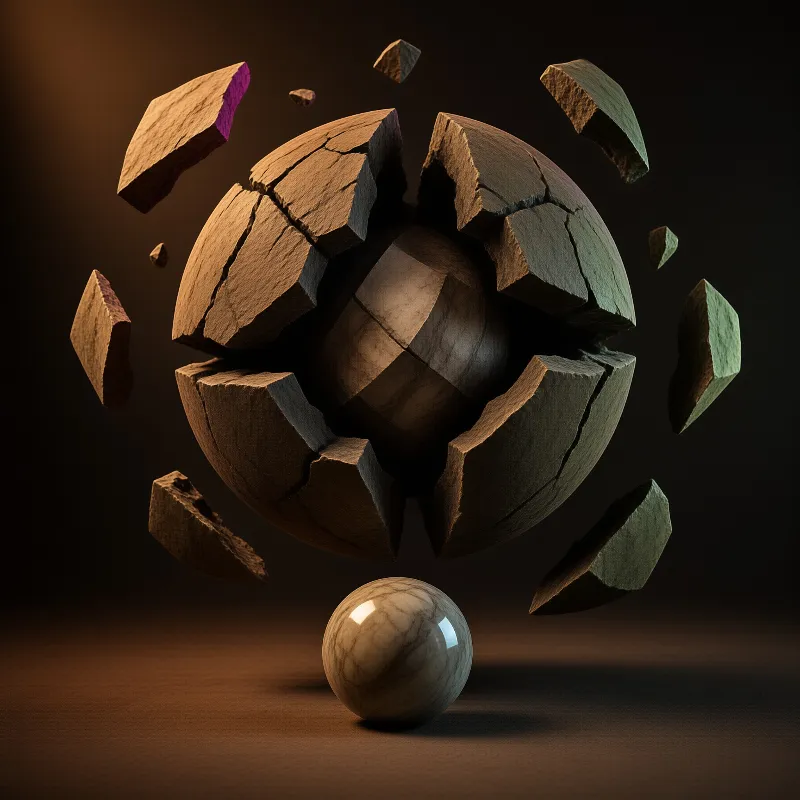 Exploding Stone Sphere