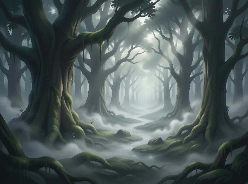 Misty Enchanted Forest