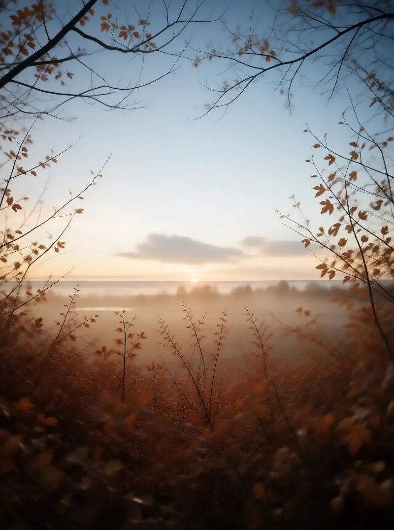 Misty Autumn Dawn
