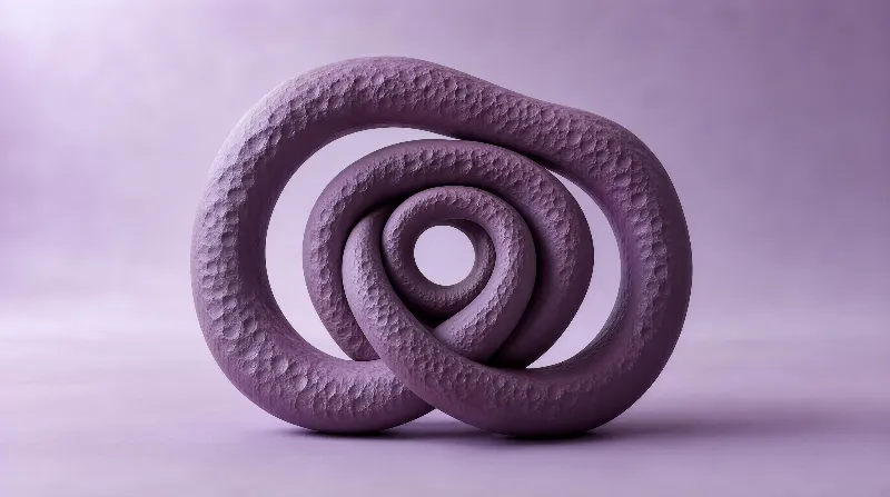 Textured Purple Spiral Loop