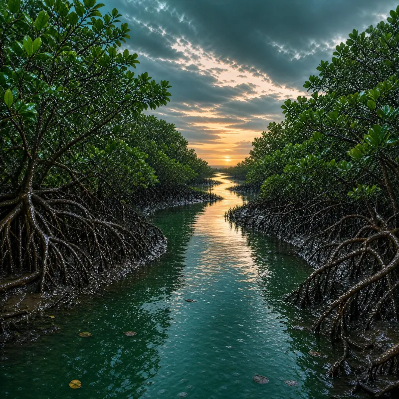 Mangrove Sunset Channel