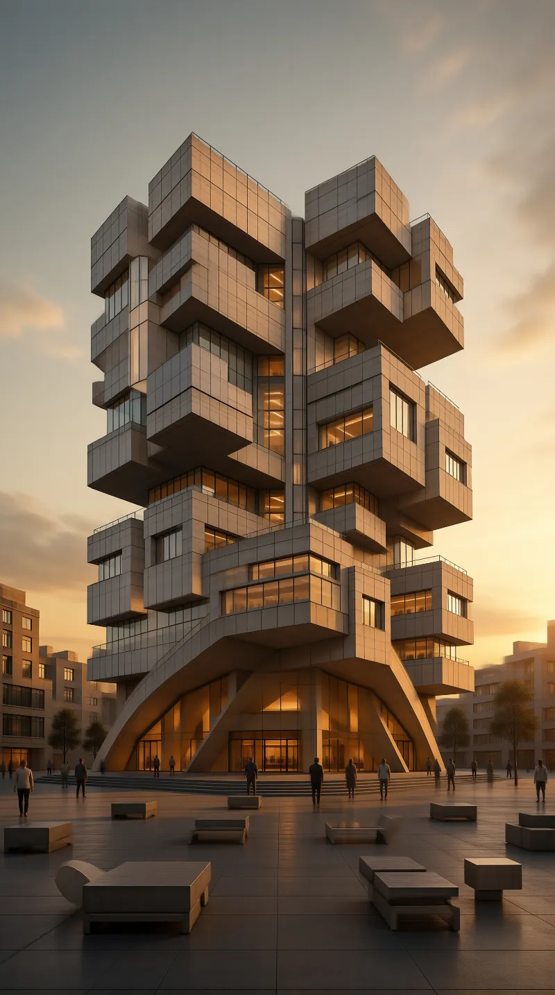 Parametric Tower in the Plaza