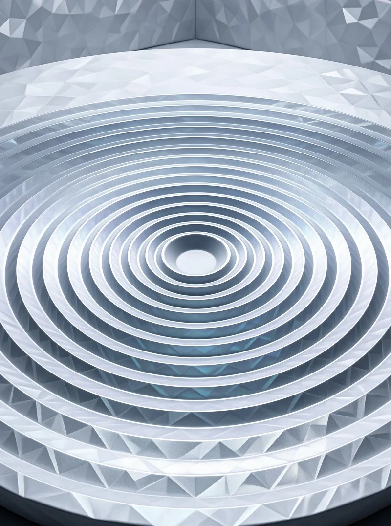 Abstract Low Poly Spiral