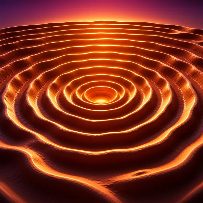 Abstract Glowing Spiral
