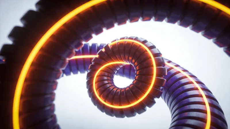 Helix — Neon-Lit Study