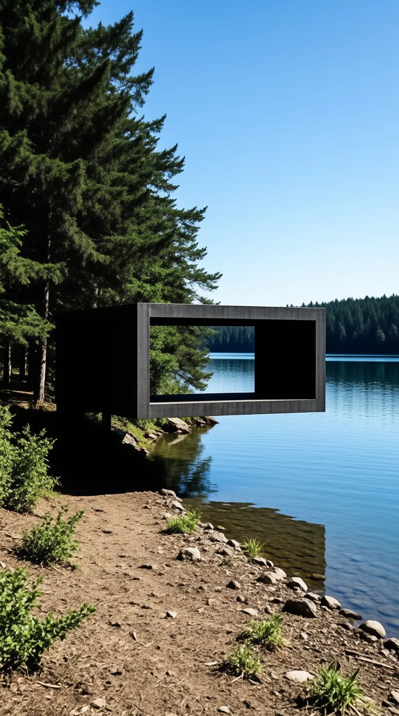 Floating Frame by Lake