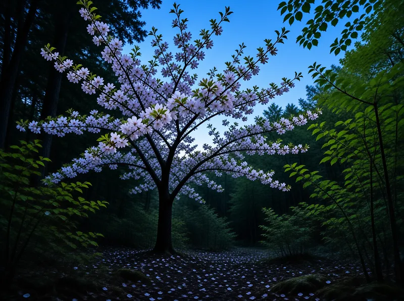 Twilight Cherry Blossom Tree
