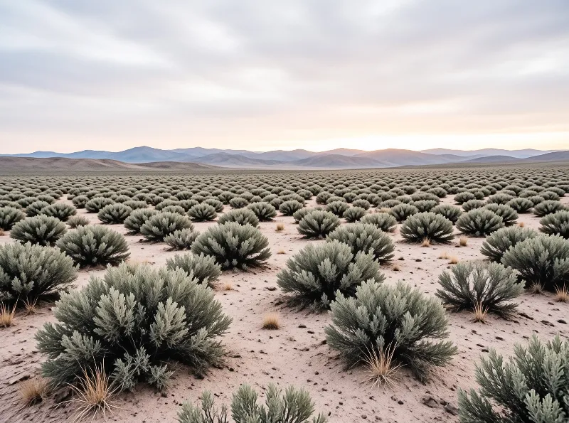 Desert Sagebrush Landscape