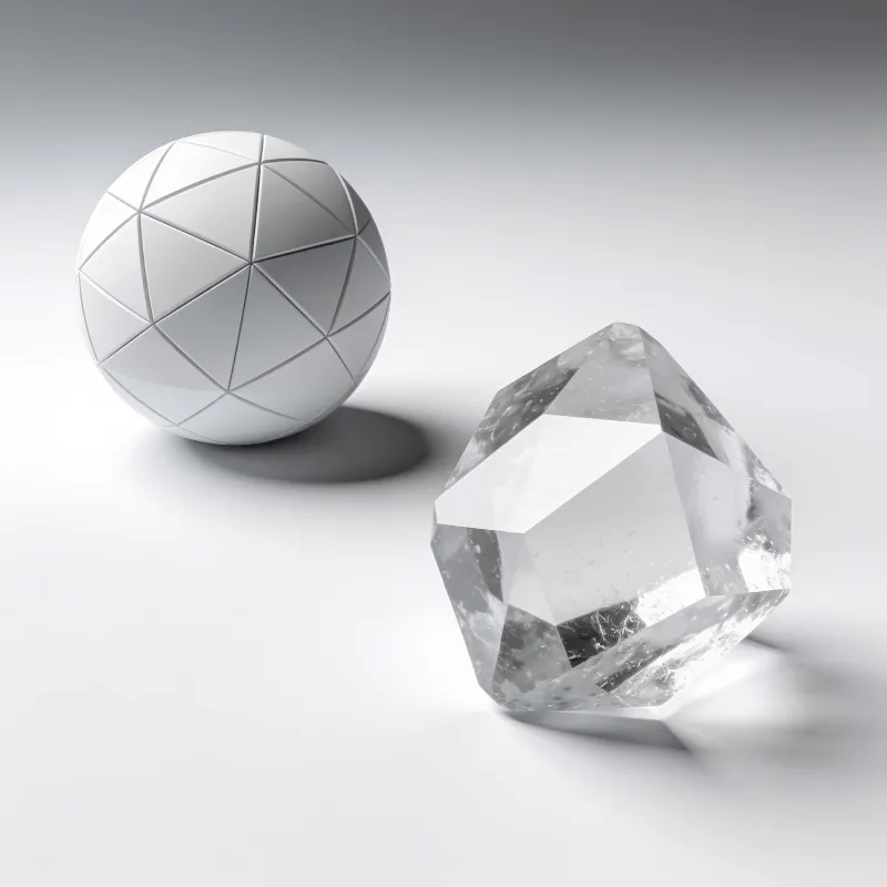 Crystal, Minimalist Geometric Sphere