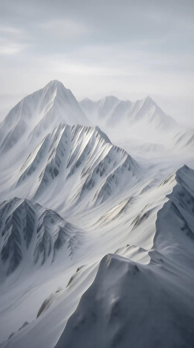 Snowy Mountain Peaks