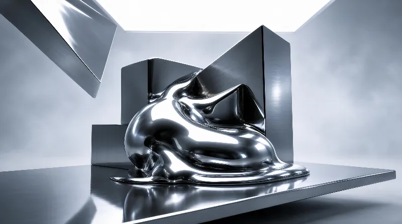 Liquid Chrome Sculpture