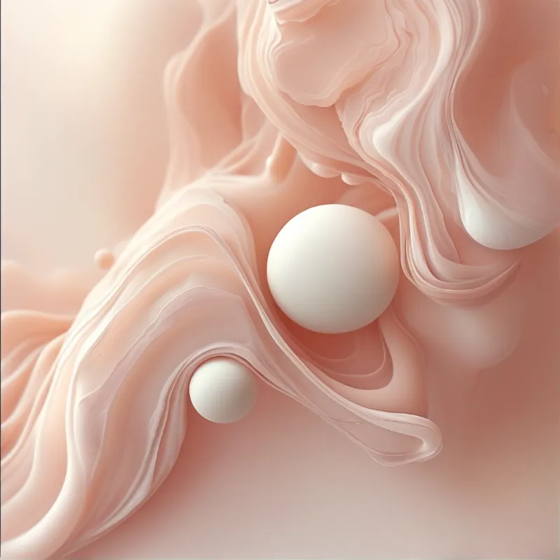 Fluid Pink Abstract
