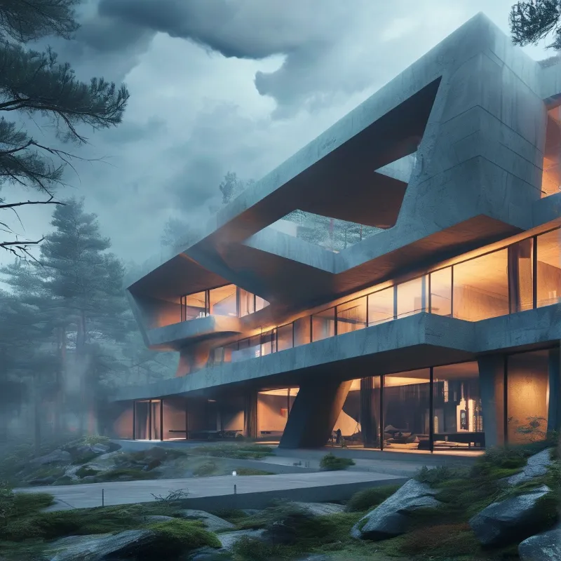 Modern Forest House