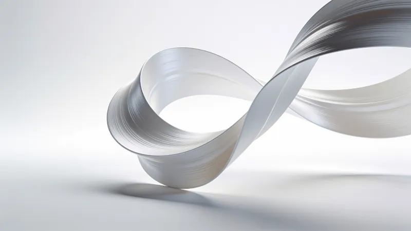 Elegant Curved Ribbon