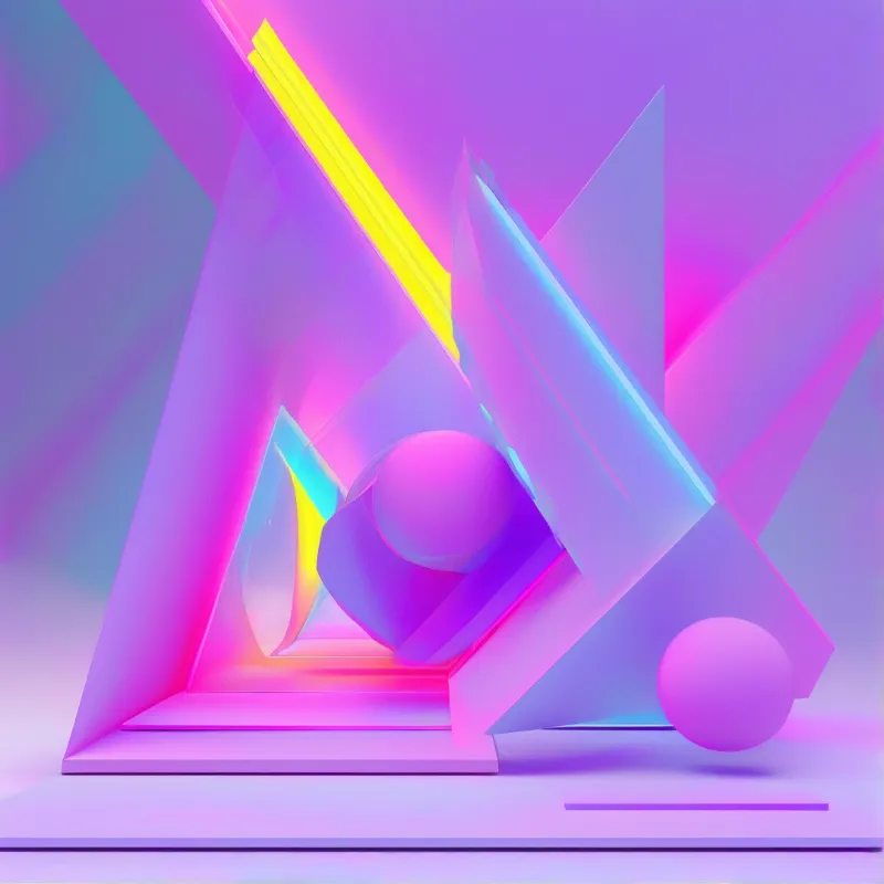 Neon Geometric Abstract