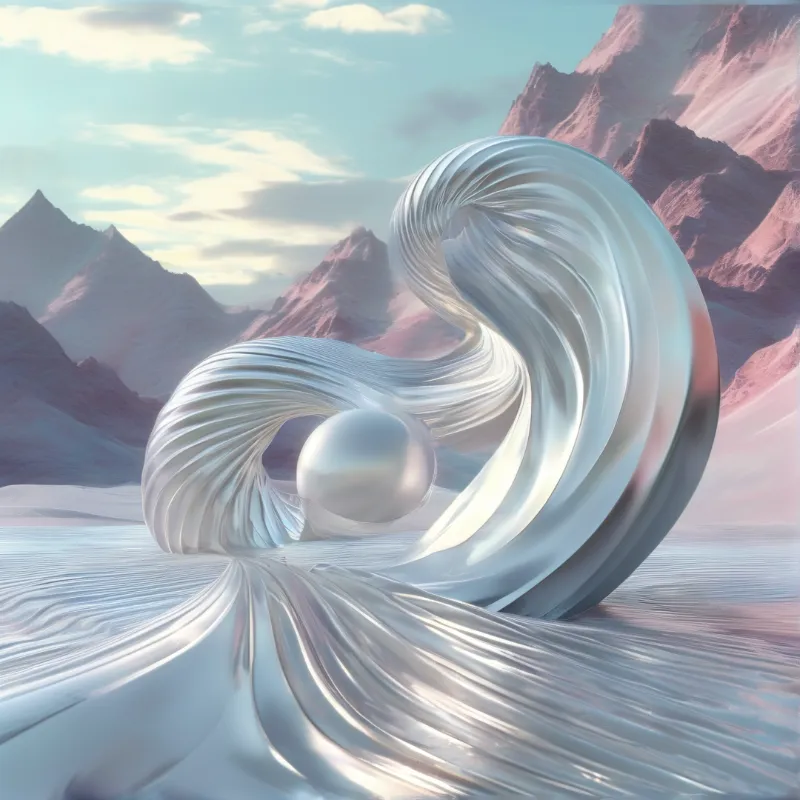 Surreal Silver Landscape