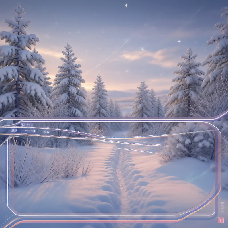 Winter Forest with HUD