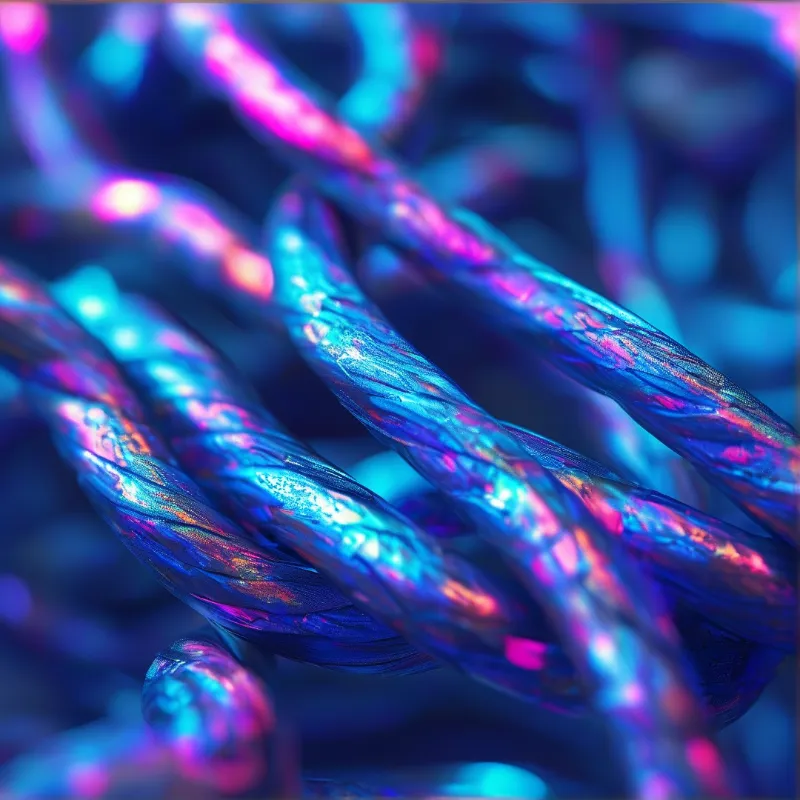 Abstract Neon Tubular Forms