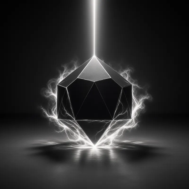 Glowing Geometric Polyhedron