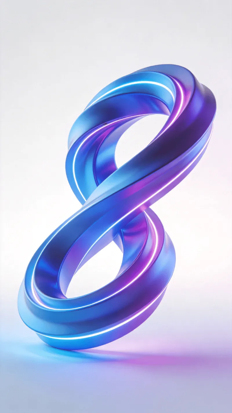 Neon Mobius strip — Ethereal Study
